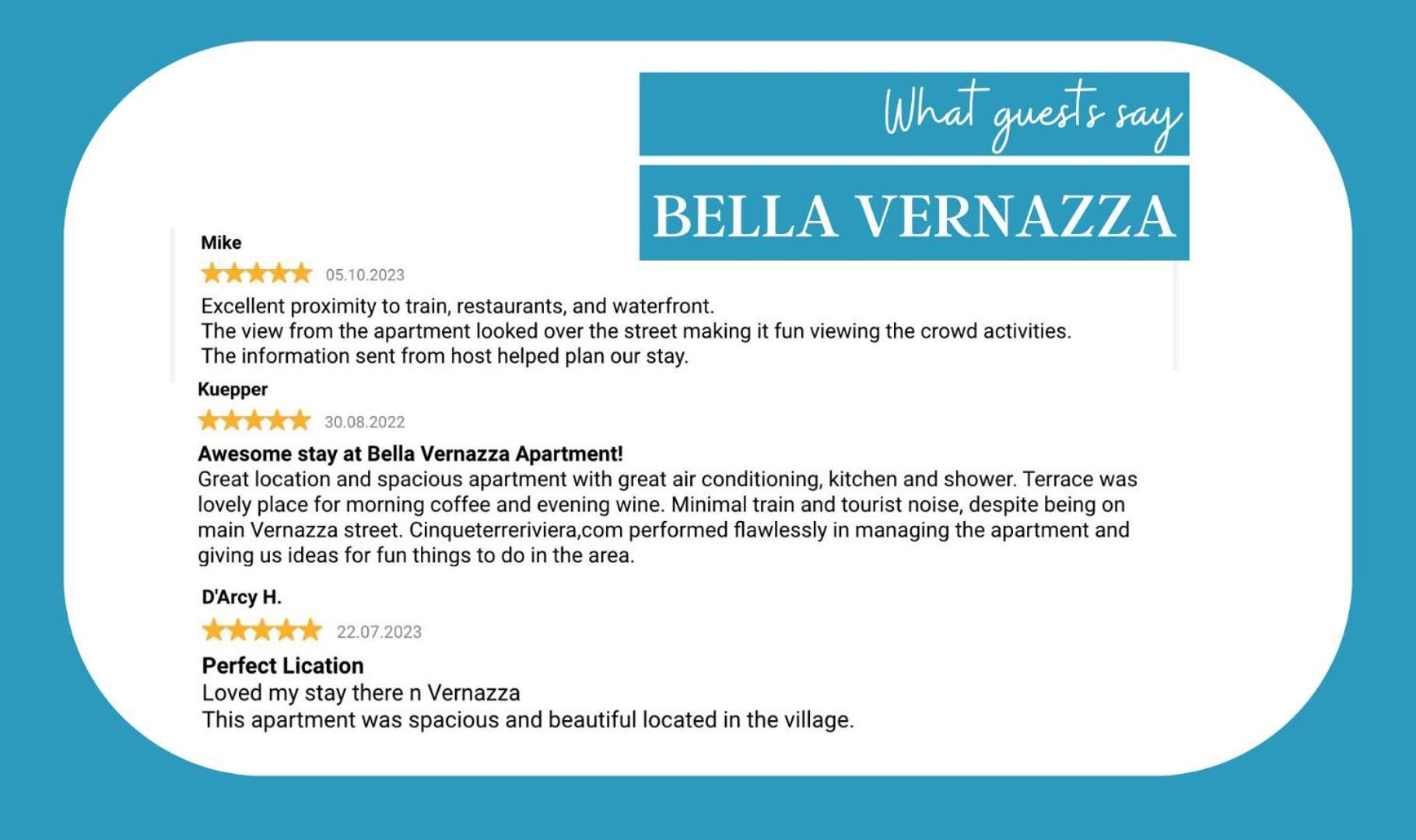 Bella Vernazza Apartman Kültér fotó