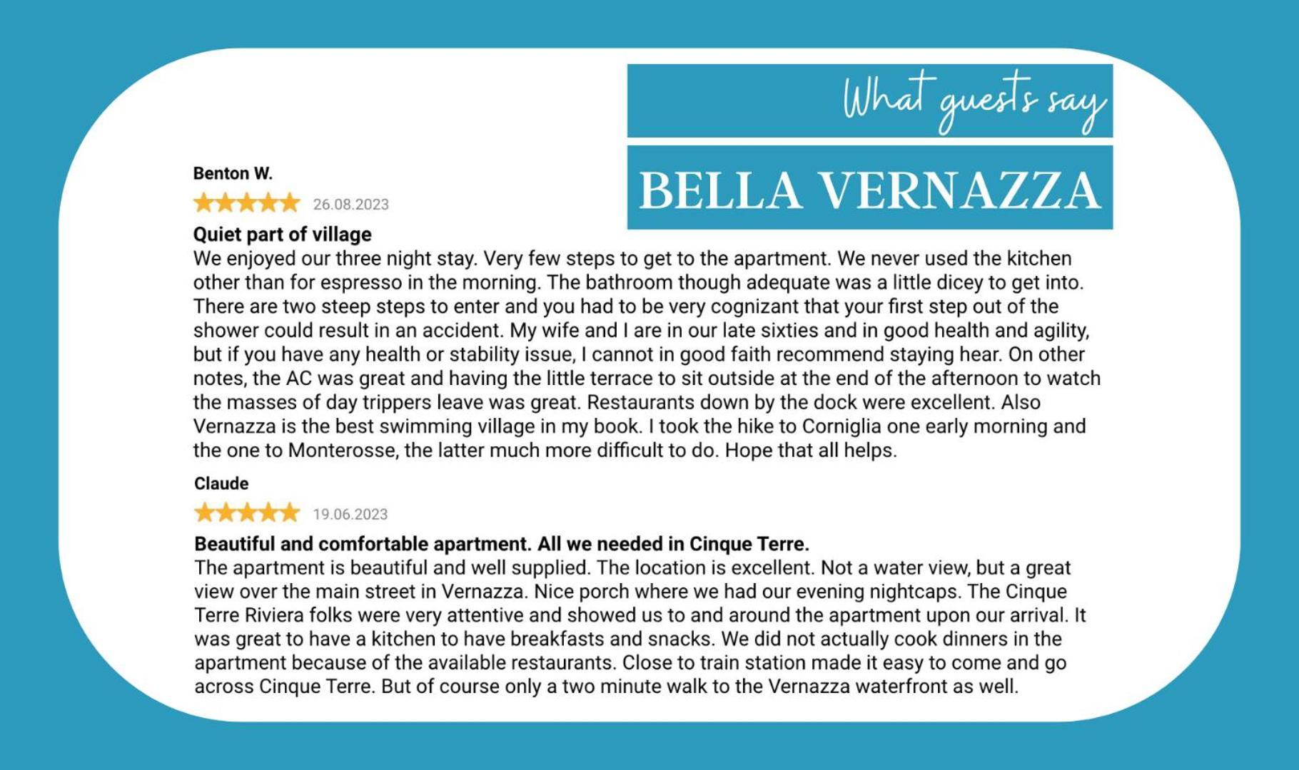 Bella Vernazza Apartman Kültér fotó